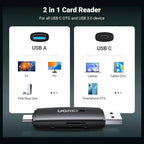 Ugreen SD Card Reader USB 3.0 USB-C Memory Card Reader, 5Gbps Data Transfer Speed, 80191