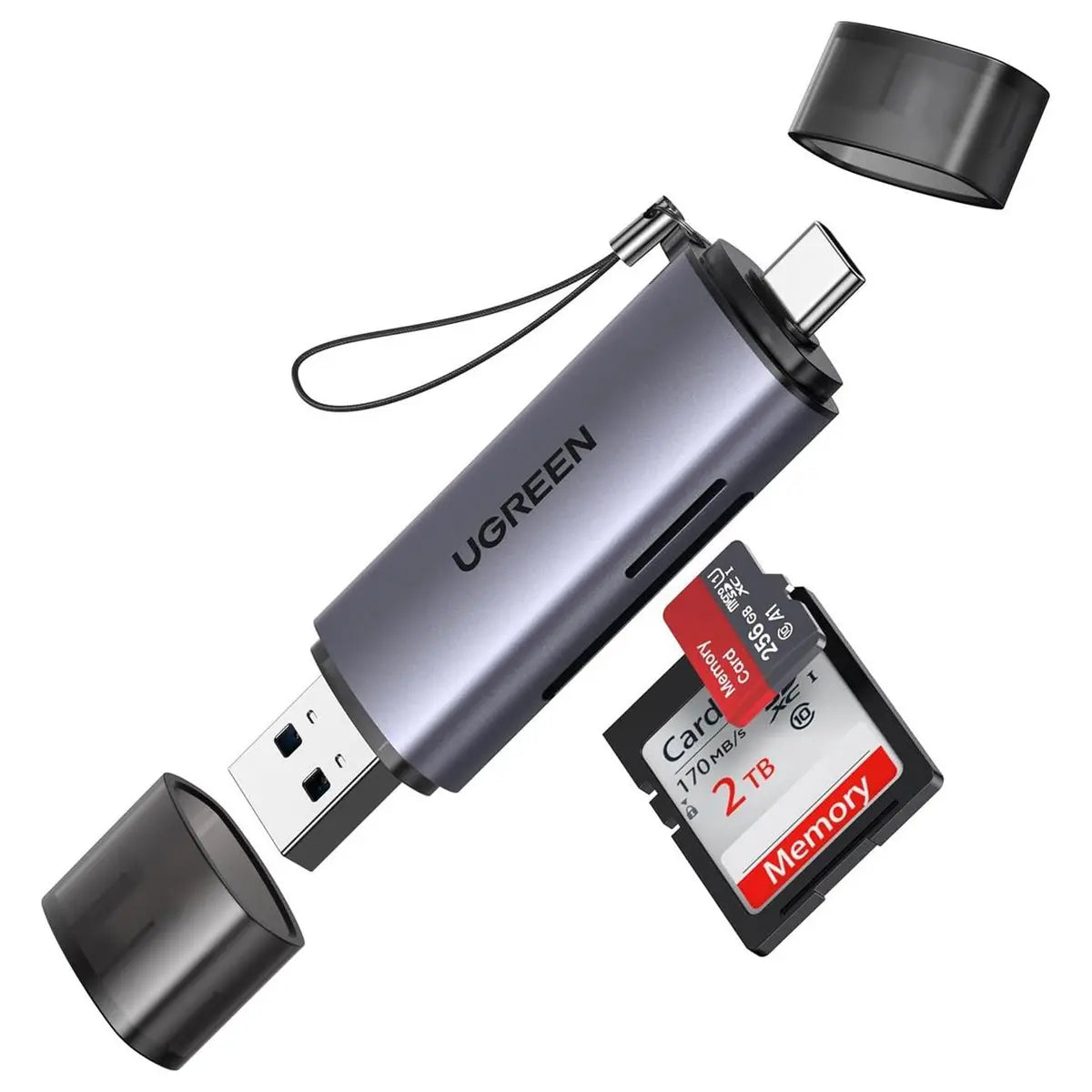 Ugreen 2-in-1 SD Card Reader USB-C USB 3.0, Model 50706