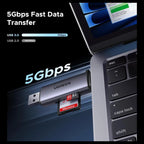 Ugreen 2-in-1 SD Card Reader USB-C USB 3.0, Model 50706