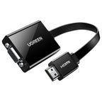 Ugreen Active HDMI To VGA Adapter With 3.5mm Audio Jack HDMI Male To VGA Female Up To 1080P 60Hz Black 40248