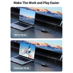 Ugreen Active HDMI To VGA Adapter With 3.5mm Audio Jack HDMI Male To VGA Female Up To 1080P 60Hz Black 40248
