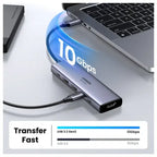 Ugreen 6-in-1 USB-C Multifunctional Hub USB-C To HDMI Adapter, 10Gbps, HDMI 2.0 4K 2K 60Hz, Gray 35999