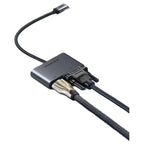 Ugreen 4-in-1 USB C HUB USB-C To HDMI VGA USB 3.0 Adapter With PD 4K 2K At 30Hz Space Gray 50505