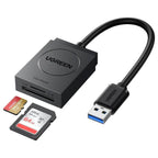 Ugreen SD Card Reader 2-in-1 Card Reader, USB 3.0 Dual Slot, Up To 5Gbps, UHS-I, 2TB, 20250