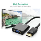 Ugreen DisplayPort DP Male to VGA Female Converter Adapter, 1080p, Plug and Play, 20415