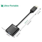 Ugreen DisplayPort DP Male to VGA Female Converter Adapter, 1080p, Plug and Play, 20415