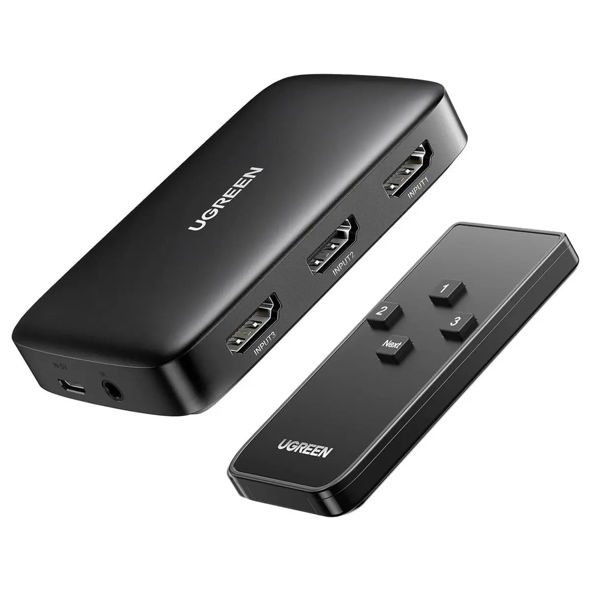 Ugreen HDMI Switch 3 In 1 Out, 4K 30Hz, With Remote