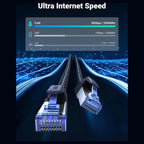 Ugreen Cat 8 Ethernet Cable High Speed Braided 40Gbps 2000Mhz Network Cord RJ45 Shielded 15M 30799