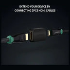 Ugreen HDMI Female to Female Adapter HDMI 2.0 4K Black 20107