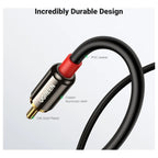 UGREEN 3.5mm To RCA Cable 3M, Metal Shell, Black 10590