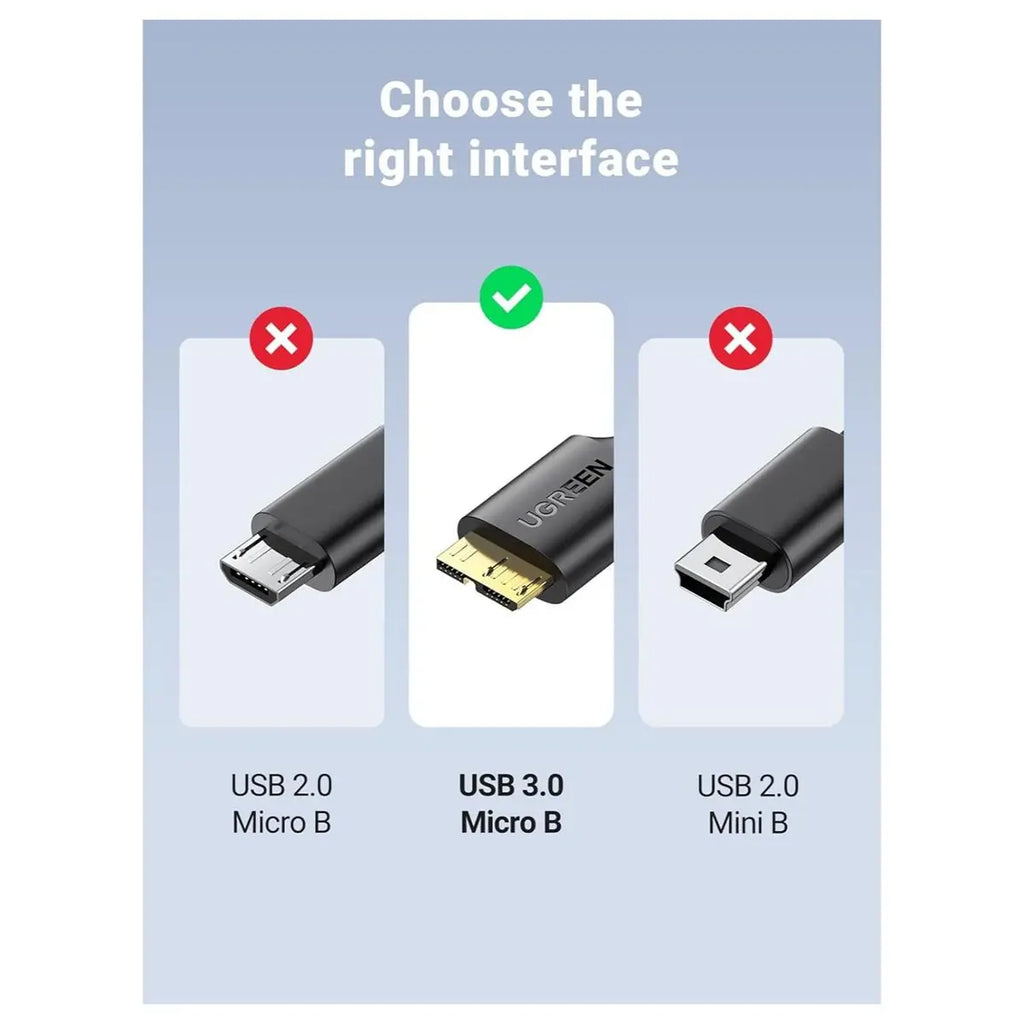 Ugreen Micro USB 3.0 Cable USB 3.0 Type A Male to Micro B 5Gbps 1M 10841