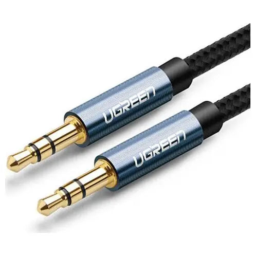 Ugreen 3.5mm Male to 3.5mm Male Cable, Gold-Plated, Braided, 3m, Blue 10688
