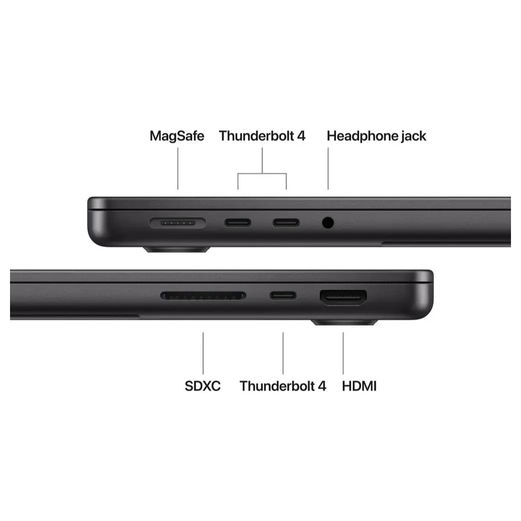 Apple MacBook Pro 14 Inch, Apple M5 10-Core Chip, 16GB Unified RAM, 1TB SSD, 10-Core GPU, Wi-Fi 6E, Thunderbolt 4, Space Black, MDE14