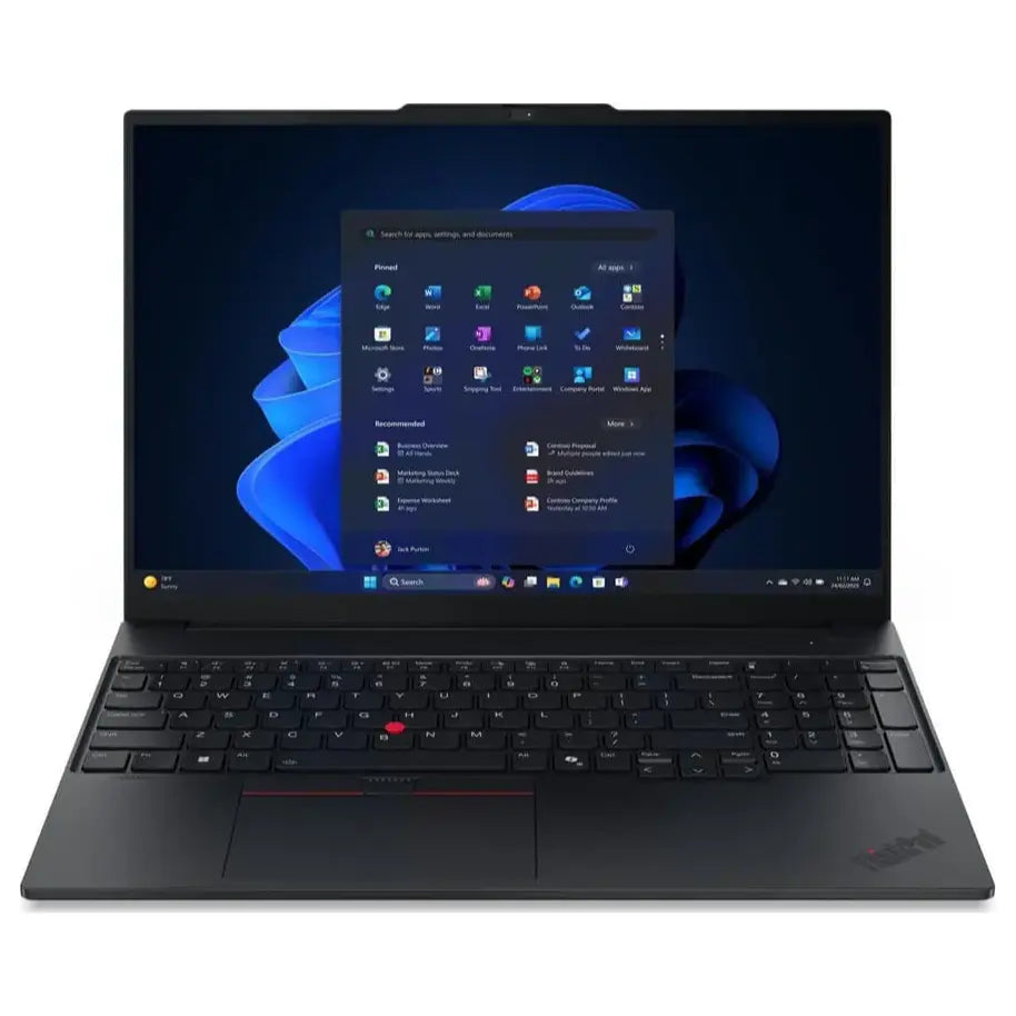 Lenovo ThinkPad E16 Gen 3 Laptop, Intel Core 7 240H, 16GB DDR5-5600, 512GB PCIe 4.0 NVMe SSD, 16' WUXGA IPS, Black, 21TF0058GQ (Official Warranty)