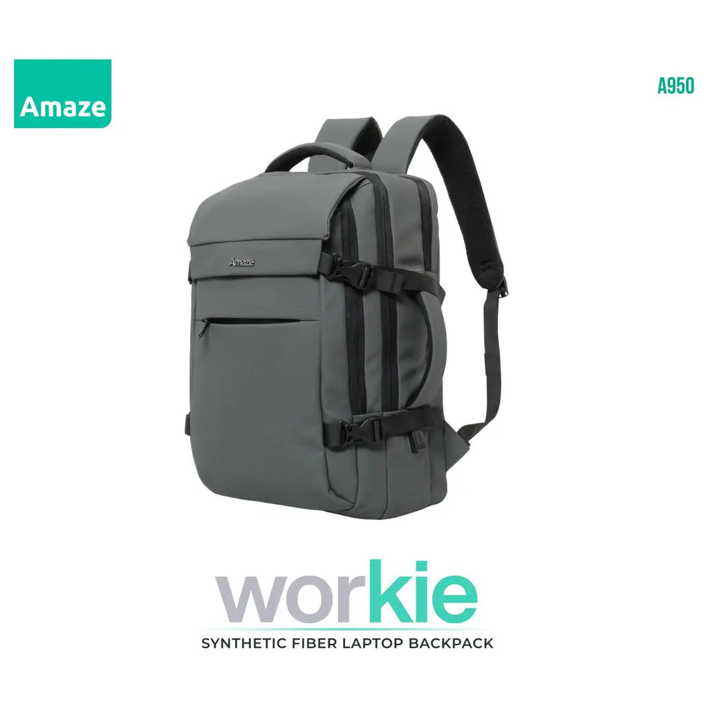 Amaze Workie Backpack, Fits Up To 15.6' Laptops, A950, Grey