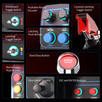 PXN CB1 Control Button Box Simulation Controller, 30 Programmable Buttons, RGB Lighting, USB Type-C, PC