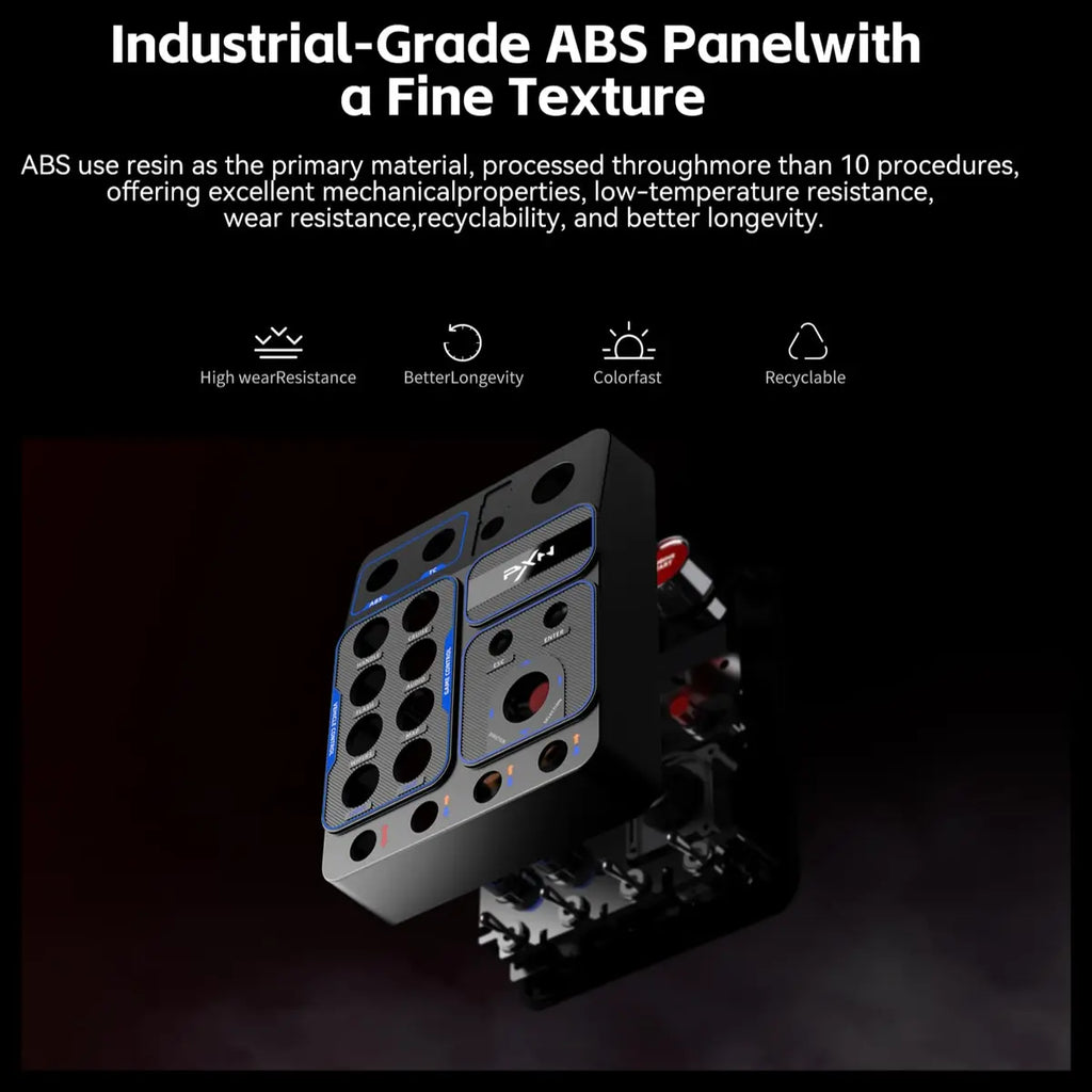 PXN CB1 Control Button Box Simulation Controller, 30 Programmable Buttons, RGB Lighting, USB Type-C, PC