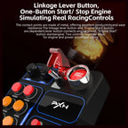 PXN CB1 Control Button Box Simulation Controller, 30 Programmable Buttons, RGB Lighting, USB Type-C, PC
