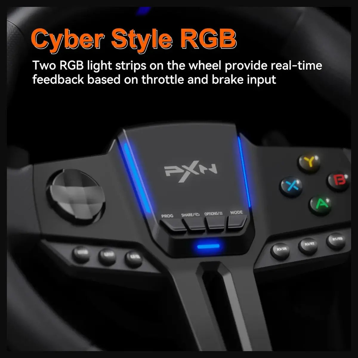 PXN V900 Gen2 PC Racing Wheel, Universal USB, 270 and 900 Degree, with Pedals