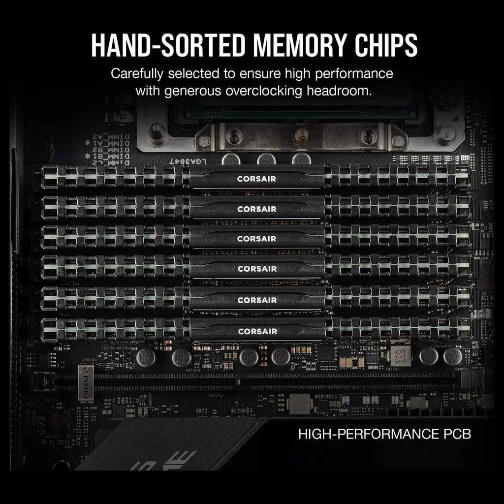 Corsair Vengeance LPX 16GB 2x8GB DDR4 3200MHz C16 UDIMM Memory Kit CMK16GX4M2E3200C16 Black