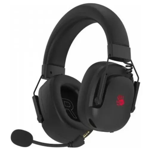 Bloody GR585 Gaming Wireless Headset, 2.4GHz Wireless Bluetooth V5.3 3.5mm Wired Audio, Black