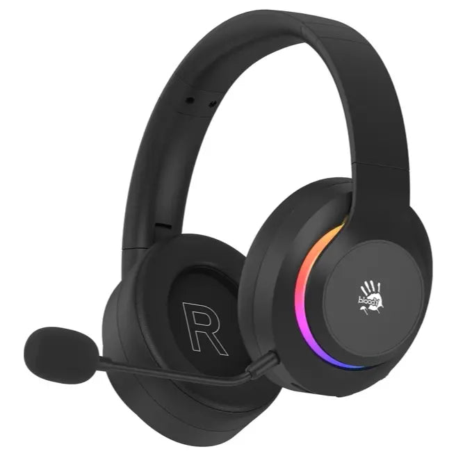 Bloody GR520 Gaming Wireless Headset, 2.4GHz Wireless Bluetooth V5.3 3.5mm Wired Audio, Black