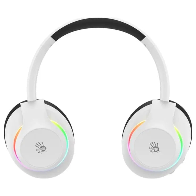 Bloody GR520 Gaming Wireless Headset, 2.4GHz Wireless Bluetooth V5.3 3.5mm Wired Audio, White