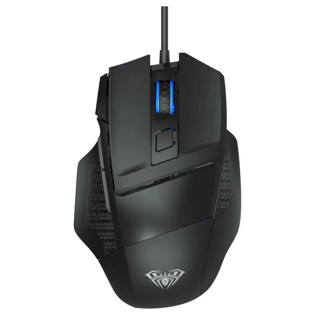 AULA S12 Wired Gaming Mouse, 4800 DPI, Type-C, Black