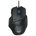AULA S12 Wired Gaming Mouse, 4800 DPI, Type-C, Black
