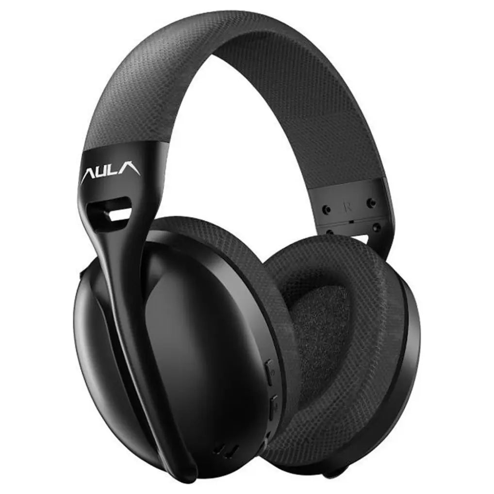 Aula Mountain S6 Wireless Gaming Headset Bluetooth 5.3 2.4G Wireless and Wired Stereo Sound Black