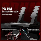 PXN VD4 Bundle PC Sim Racing Setup, 4Nm Direct Drive Servo Motor Base, 11-Inch W AS Racing Wheel, PD HM Brake and Throttle Pedals