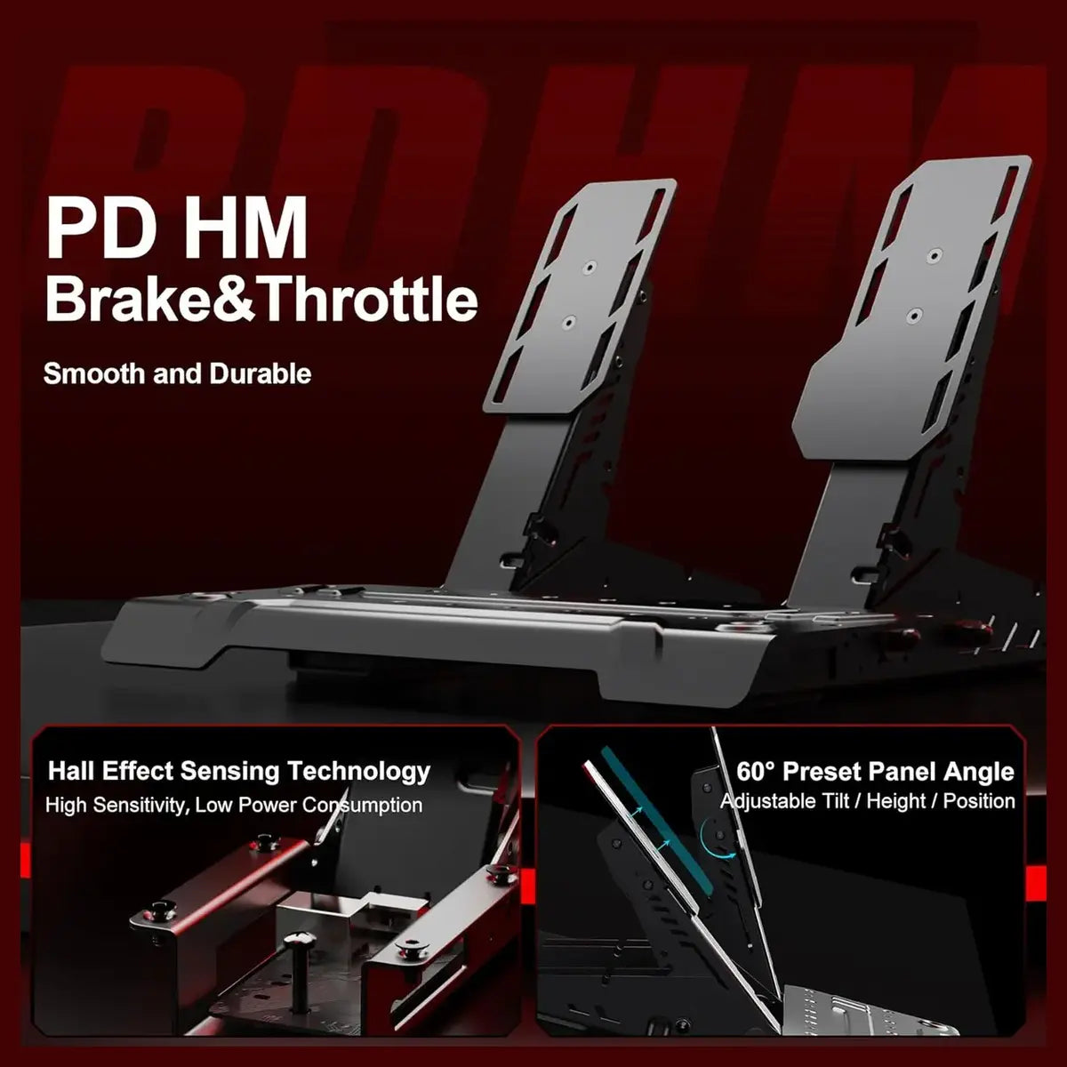 PXN VD4 Bundle PC Sim Racing Setup, 4Nm Direct Drive Servo Motor Base, 11-Inch W AS Racing Wheel, PD HM Brake and Throttle Pedals
