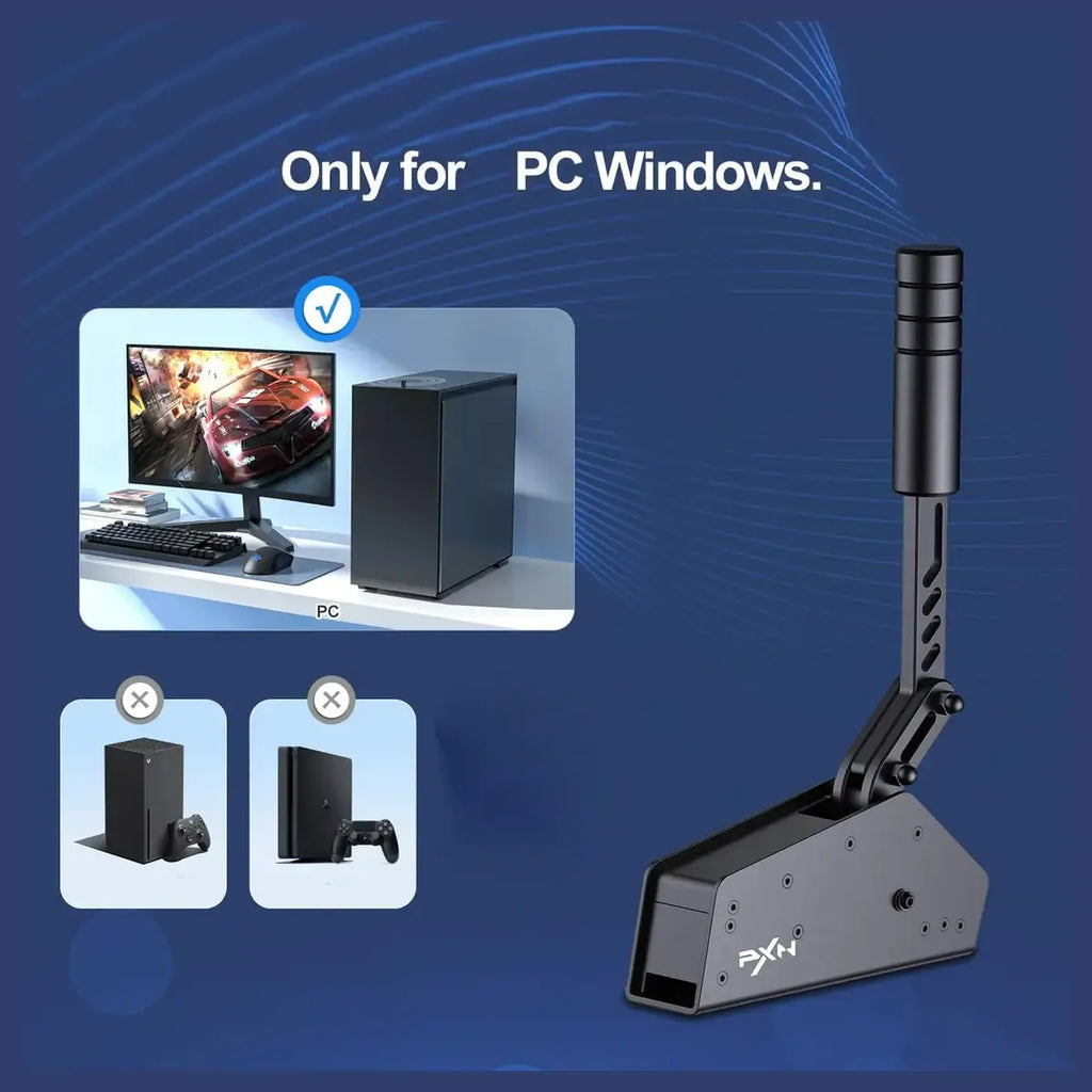PXN HB S USB PC Handbrake, 16-Bit Hall Sensor, Compatible With V3 V900 V9 V10 V12 G27 G29 G920 G923 T500 T300