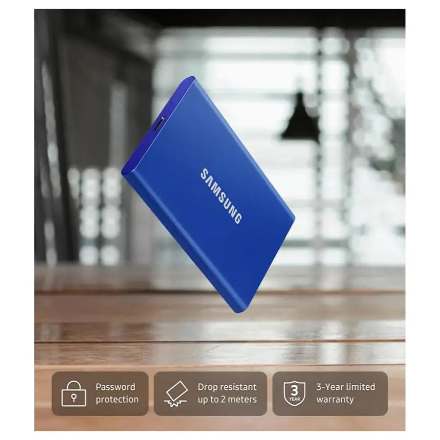 Samsung Portable SSD T7 4TB USB 3.2 Gen.2 1,050MB/s Read Grey MU-PC4T0T