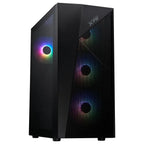 XPG LANDER 500 Mid Tower Gaming Case, 4 ARGB Fans Pre-Installed Black