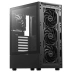 XPG Valor Mesh Compact Mid-Tower ATX Case, 4x 120mm Fans, Black