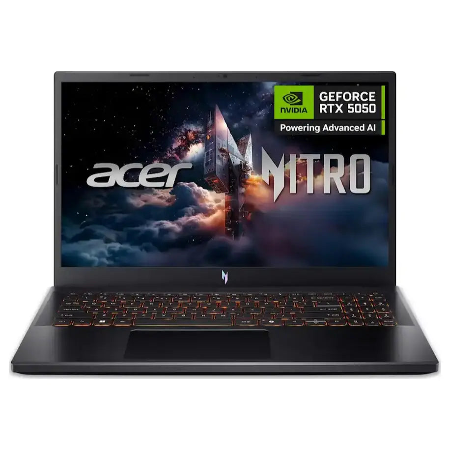 Acer Nitro V 15 ANV15-52-57BB Gaming Laptop, 13th Gen Intel Core i5-13420H, 16GB DDR4, 512GB NVMe M.2 SSD, NVIDIA RTX 5050 8GB, 15.6' FHD IPS 165Hz, Windows 11 Home, Obsidian Black