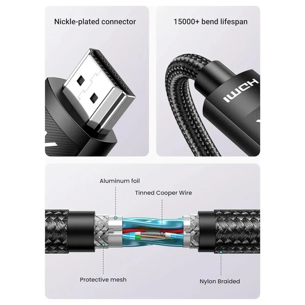 Ugreen 4K HDMI Cable Male to Male Braided 10M 40104