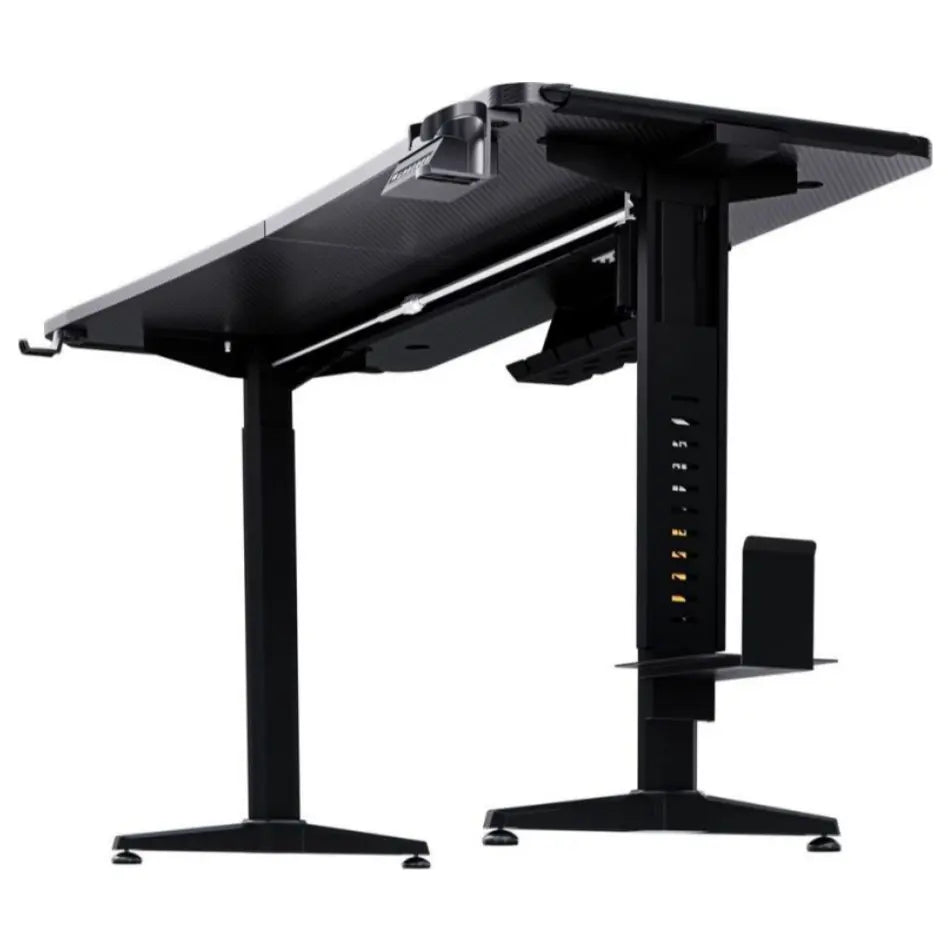AndaSeat Terminator Adjustable Gaming Desk, RGB Gaming Atmosphere Lights, 71-117cm Height, 160x60cm, 100kg Max, AD-D-DD1-1600L-01-B