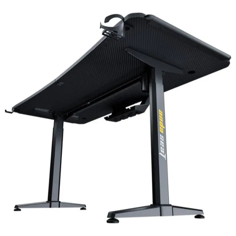 AndaSeat Terminator Adjustable Gaming Desk, RGB Gaming Atmosphere Lights, 71-117cm Height, 160x60cm, 100kg Max, AD-D-DD1-1600L-01-B