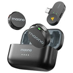Maono Wave T5 Wireless Lavalier Microphone, USB C, 48KHz 24Bit, 300m Range, 30H, WAVE T5 PC2