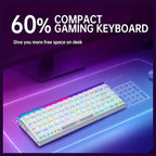 AULA Wind Hero68 HE Mechanical Keyboard 60-Key Wired Hall Effect RGB Rapid Trigger Adjustable Actuation Black/Red
