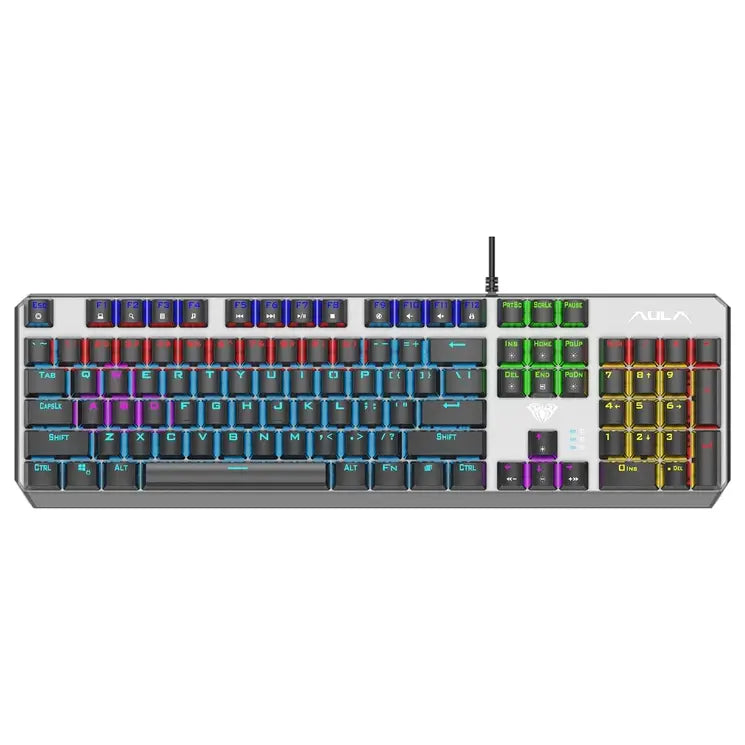 Aula F2066-II Wind Mechanical Keyboard Full Size USB Wired Rainbow LED Black