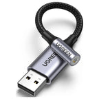 UGREEN USB To 3.5mm Jack Audio Adapter Sound Card, 24bit 96kHz, 9.8 Inch, 30757