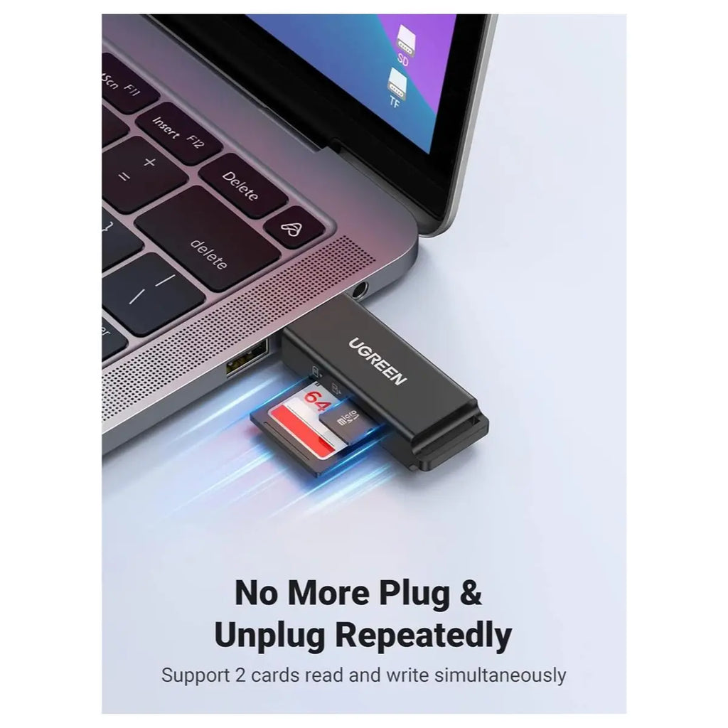 Ugreen SD Card Reader USB 3.0 Dual Slot, 5Gbps, 40752