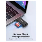 Ugreen SD Card Reader USB 3.0 Dual Slot, 5Gbps, 40752