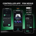 PXN P5 Gaming Controller, 2.4G Wireless, Hall Effect Joystick, Hall Triggers, 1000Hz Polling Rate, Tri-Mode 2.4G BT SW, Black