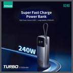 Amaze A240 Super Fast Power Bank 27000mAh 240W PD 3.1 140W Dual Type-C and USB-A 97.2Wh