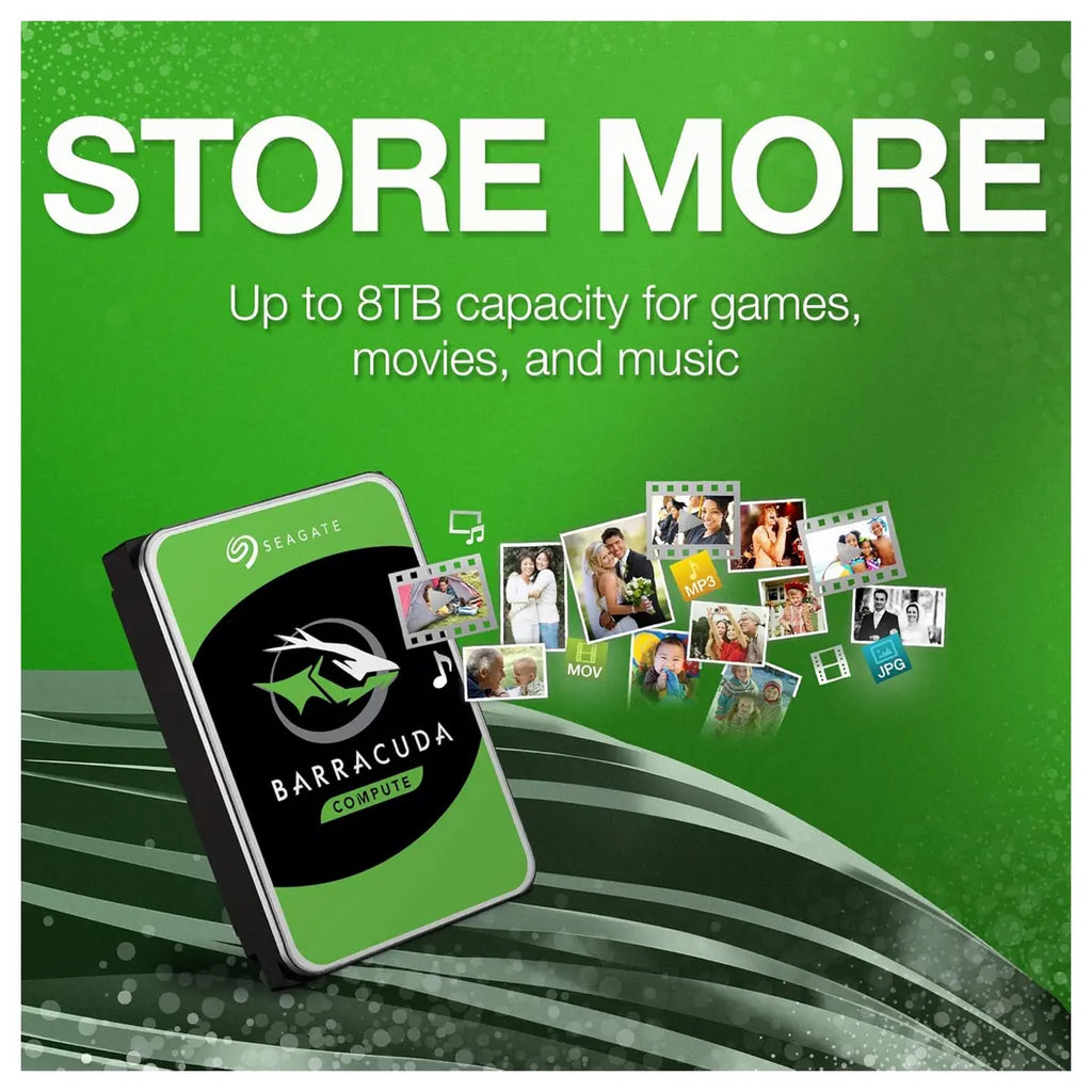 Seagate BarraCuda Internal Hard Drive 8TB SATA 6Gb/s 256MB Cache 3.5-Inch ST8000DM004