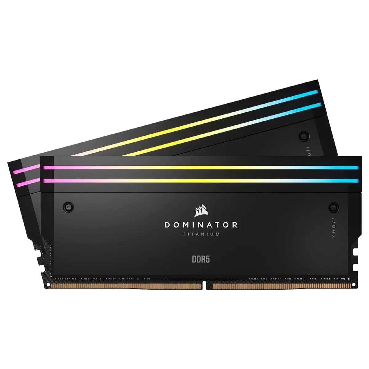 CORSAIR Dominator Titanium RGB DDR5 RAM 96GB 2x48GB DDR5 6600MHz CL32 Intel XMP iCUE Compatible Computer Memory Black CMP96GX5M2B6600C32